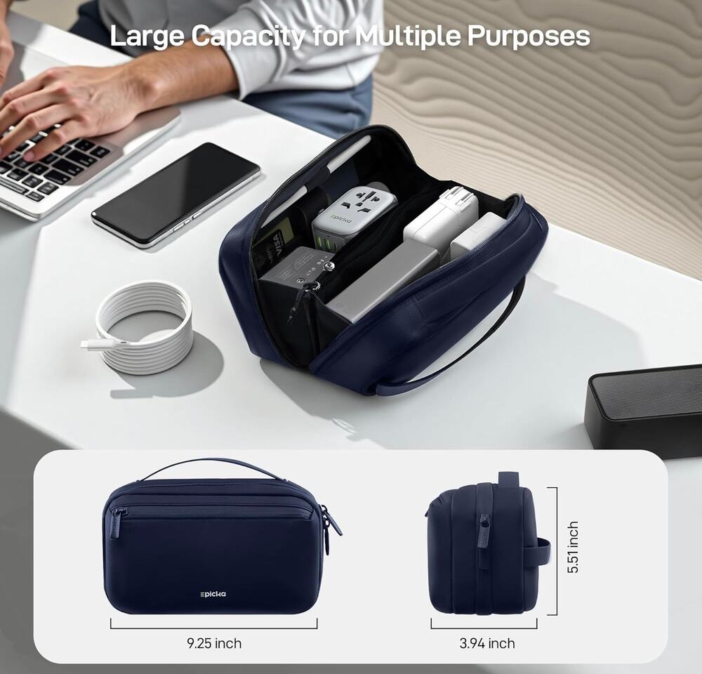 EPICKA Electronics Tech Cable Organizer Bag Pouch for Travel Accessories